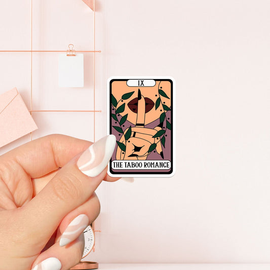 The tabo romance tarot card Sticker