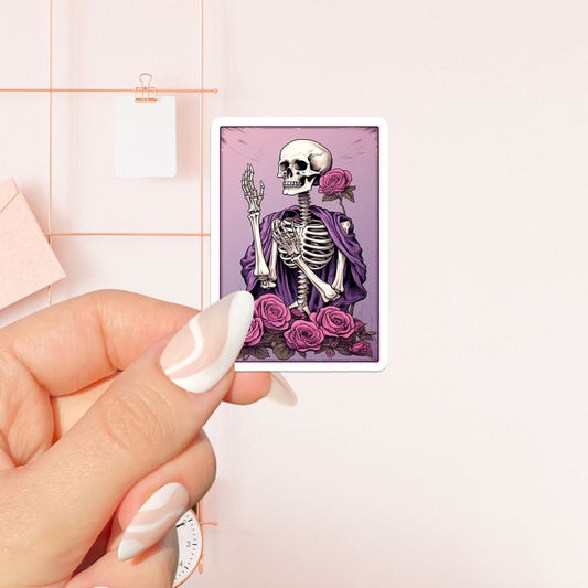 Skeleton flowers Sticker