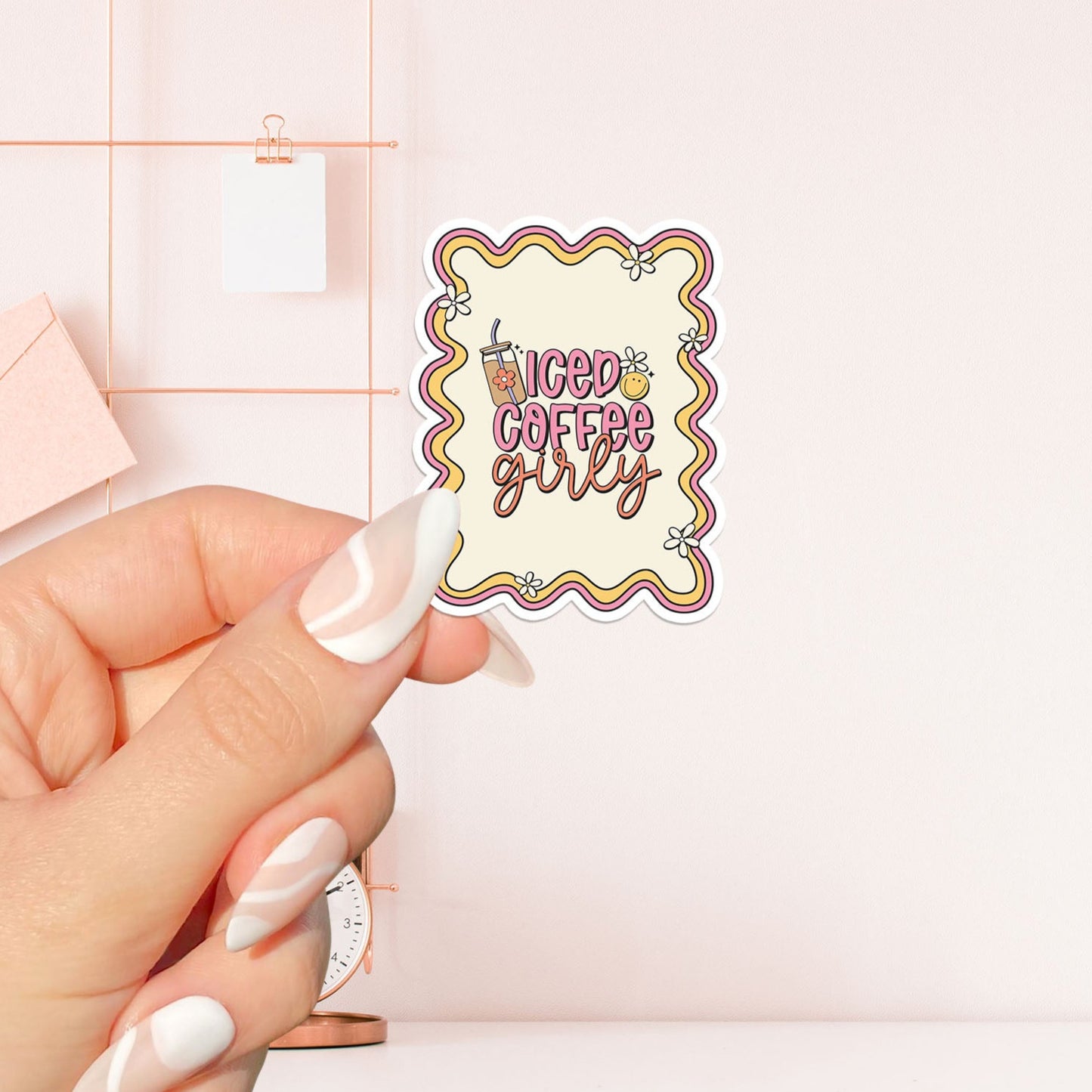 Iced coffee girlie Sticker