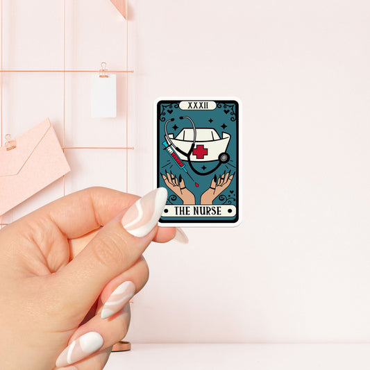 The nurse tarot card  Sticker