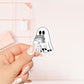 Ghost holding books Sticker