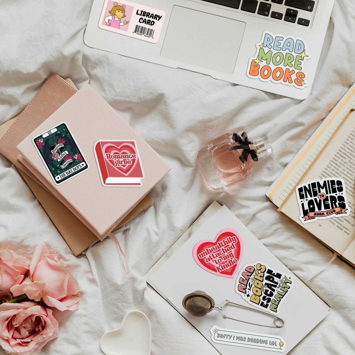 Cozy girl book club Sticker