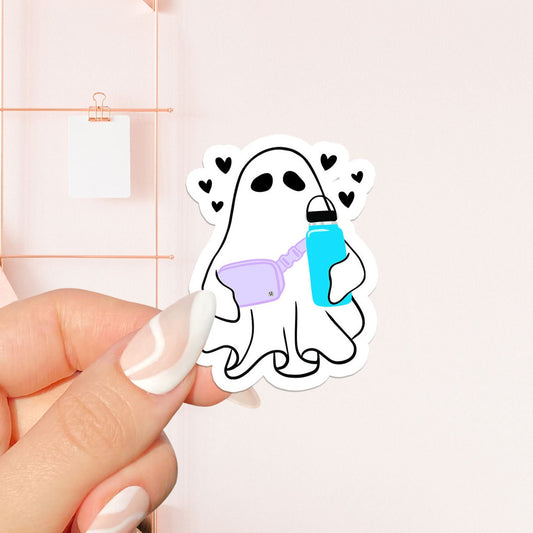 Ghost drinking water Sticker