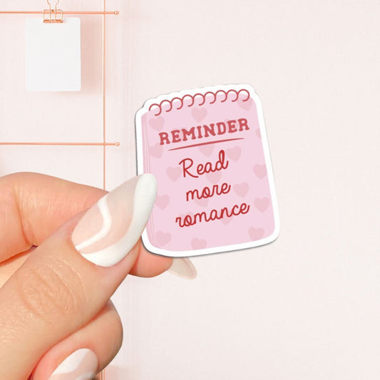 Reminder read more romance Sticker