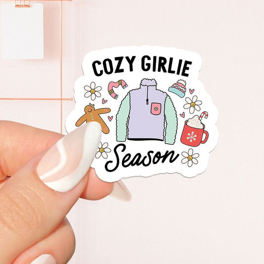 Cozy girlie season Sticker