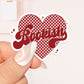 Bookish heart Sticker