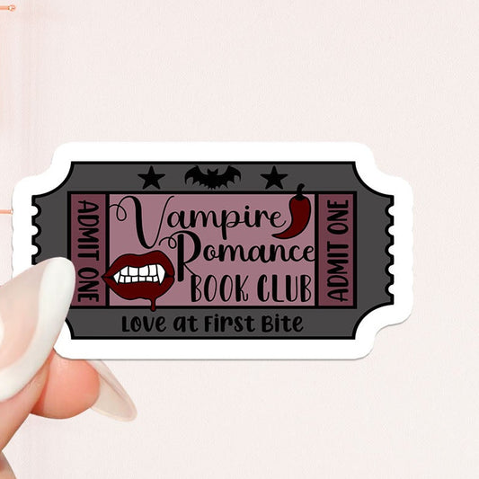 Vampire romance admission ticket Sticker