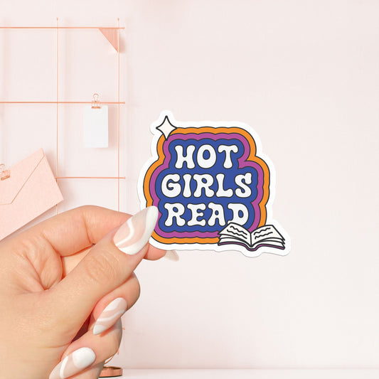 Hot girls read Sticker