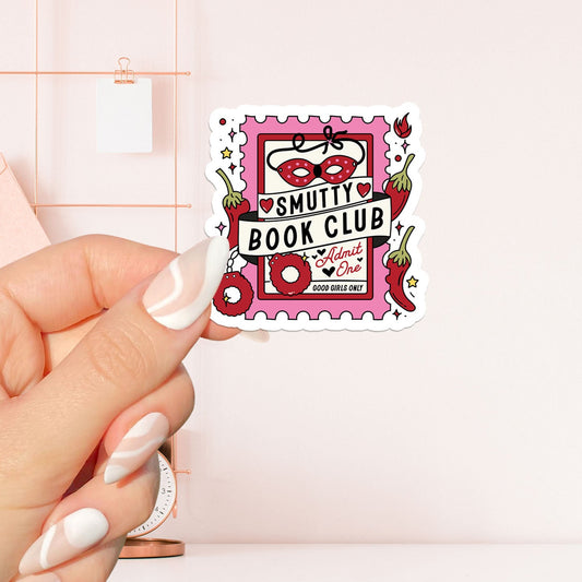 Smutty book club admission ticket Sticker