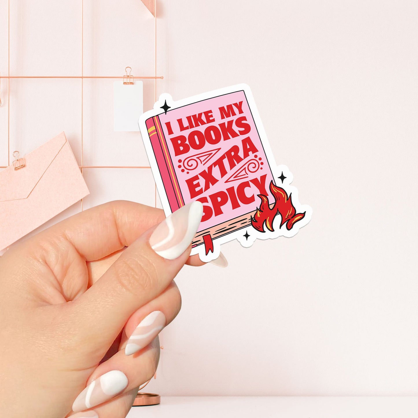 Extra spicy books Sticker