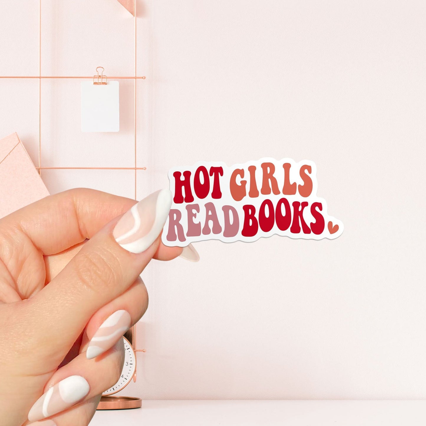 Hot girls read books Sticker