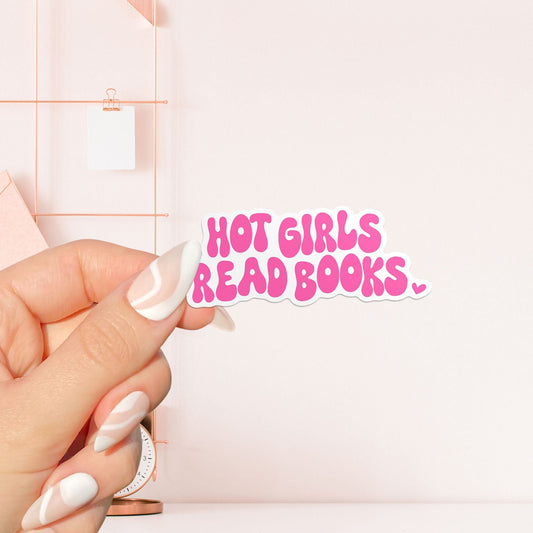 Hot girls read books  Sticker