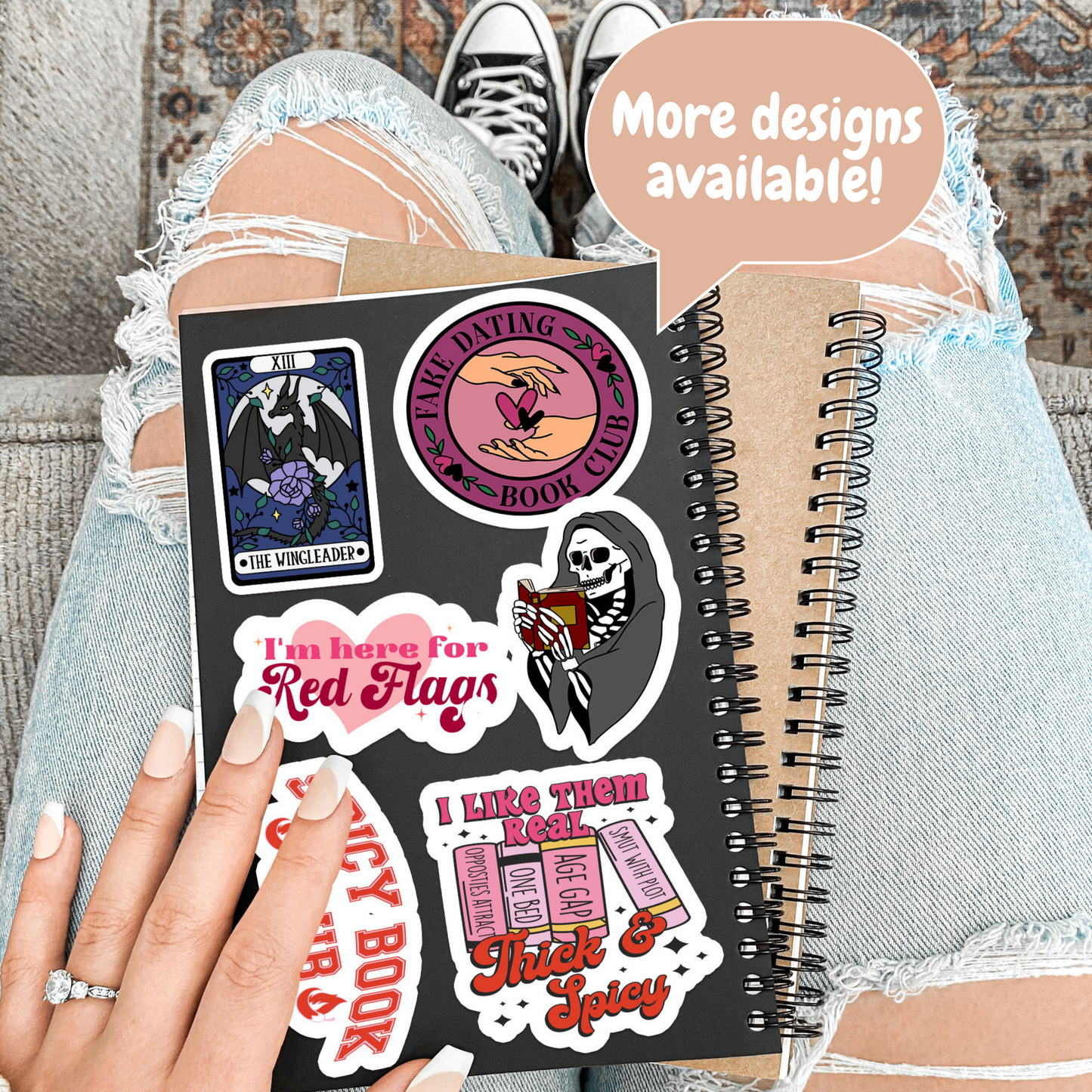 Bookish girlie Sticker