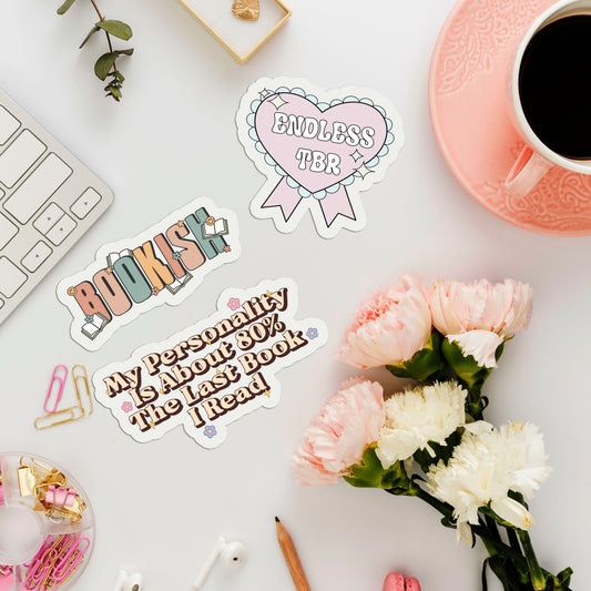 Cozy girl book club Sticker