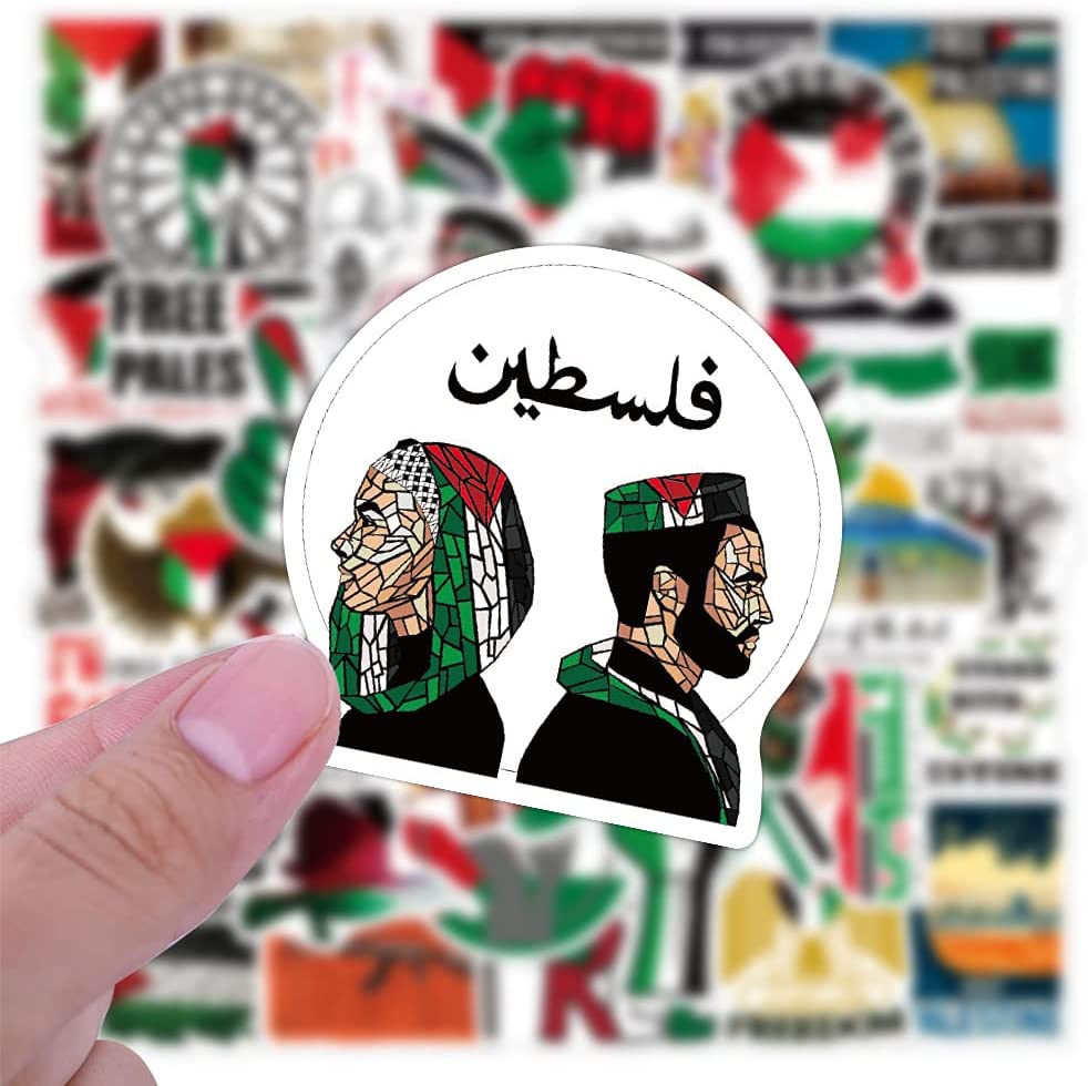 50 Pcs Free Palestine Stickers