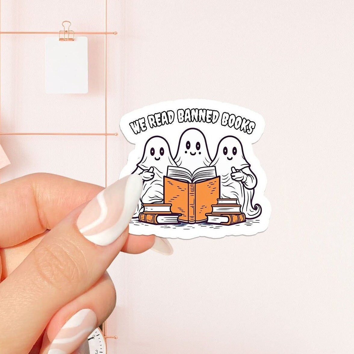 We read Banned book Sticker, bookish Sticker, book lover gift, bookish Merch , Kindle Sticker, Smut Reader, reading lover, e-reader