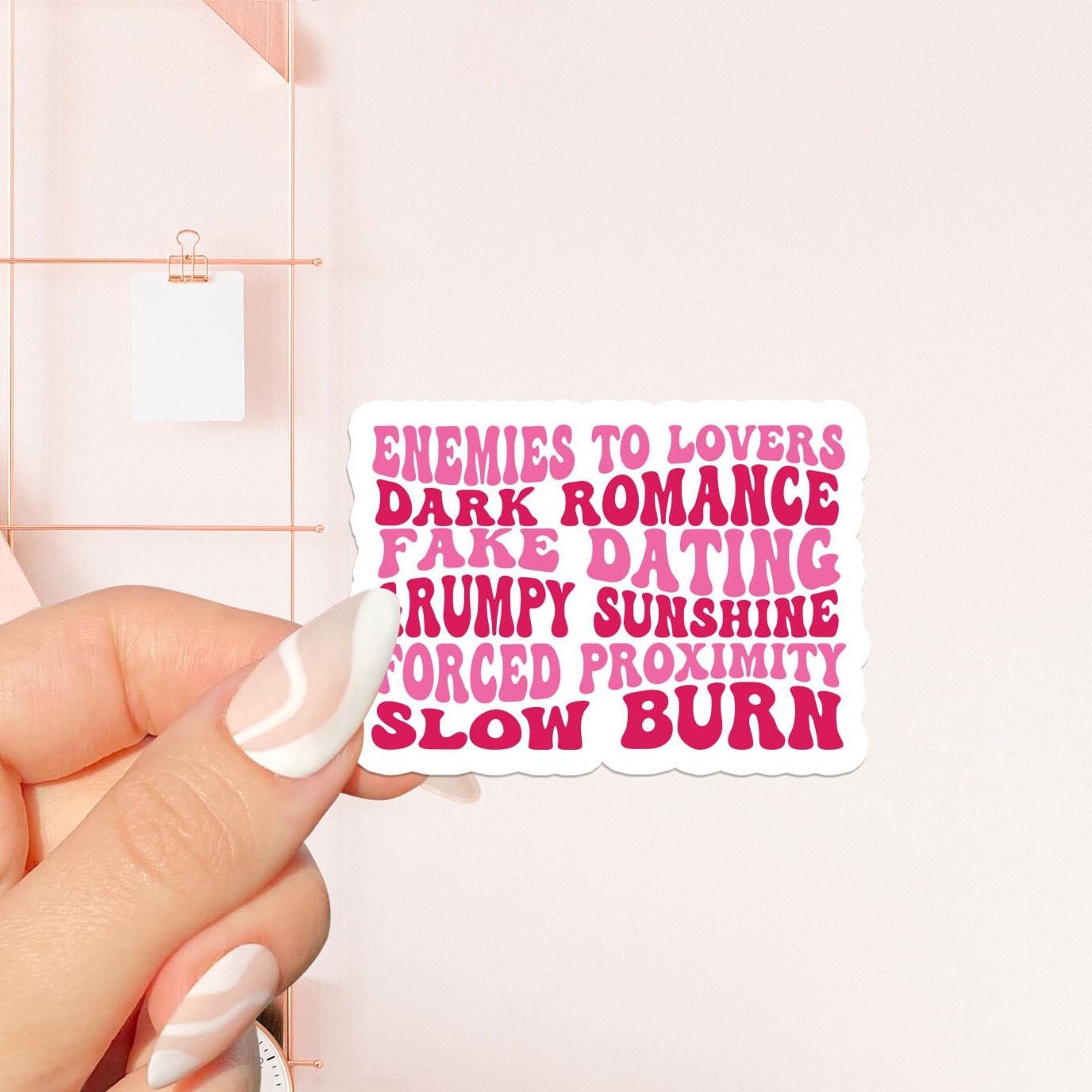 Enemies to lovers Sticker, bookish Sticker, book lover gift,bookish Merch, Kindle Sticker, Smut Reader, reading lover, e-reader