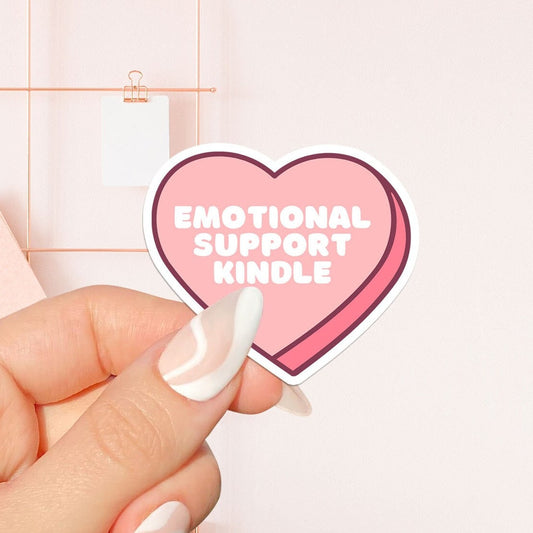 Emotional support Kindle Sticker, bookish Sticker, book lover gift,bookish Merch, Kindle Sticker, Smut Reader, reading lover, e-reader