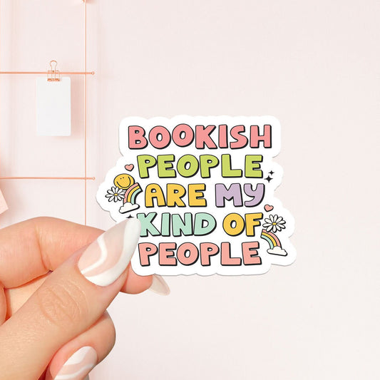 Bookish people are my kind of people Sticker, bookish Sticker, book lover gift, bookish Merch , Kindle Sticker, Smut Reader, reading lover