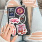Pink Emotional support kindle sticker, bookish Sticker, book lover gift,bookish Merch, Kindle Sticker, Smut Reader, reading lover, e-reader