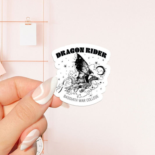 Dragon Rider Sticker, bookish Sticker, book lover gift, bookish Merch , Kindle Sticker, Smut Reader, reading lover, e-reader