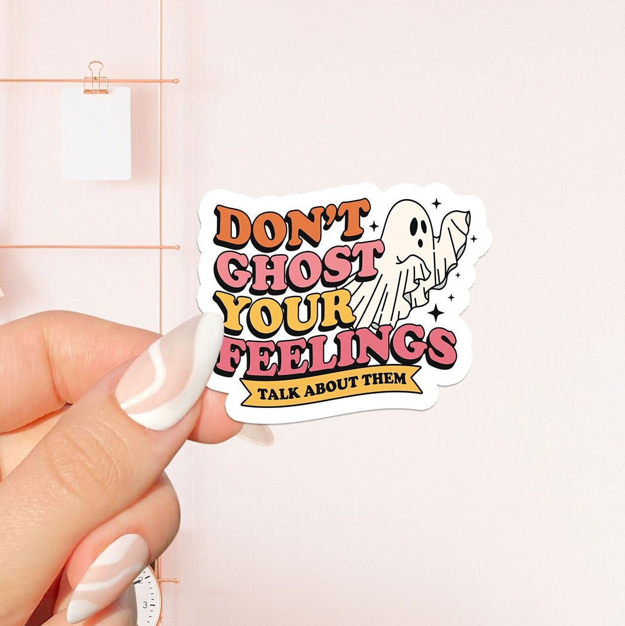 Don't ghost your feelings Sticker, bookish Sticker, book lover gift, bookish Merch , Kindle Sticker, Smut Reader, reading lover, e-reader