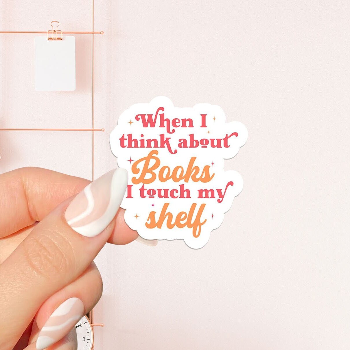 When I think about books Sticker, bookish Sticker, book lover gift, bookish Merch , Kindle Sticker, Smut Reader, reading lover, e-reader