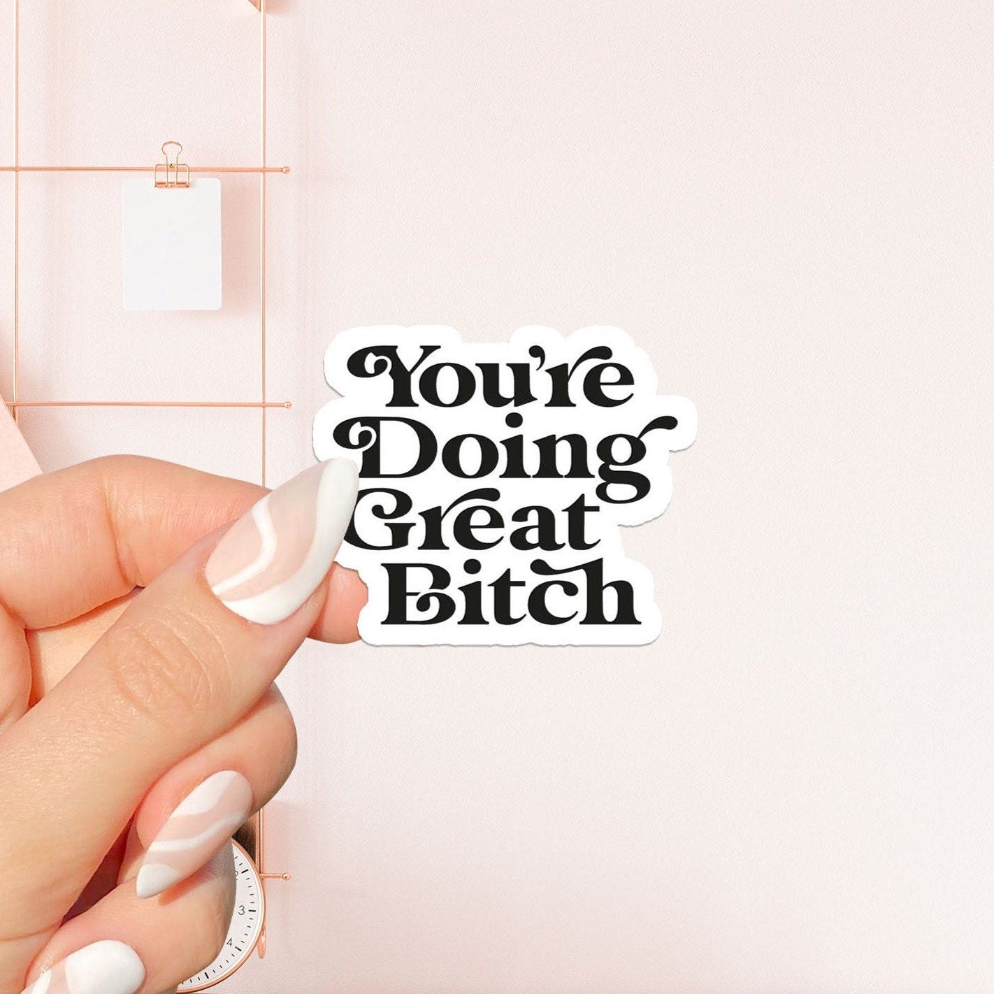 You are doing great bitch Sticker, bookish Sticker, book lover gift,bookish Merch, Kindle Sticker, Smut Reader, reading lover, e-reader