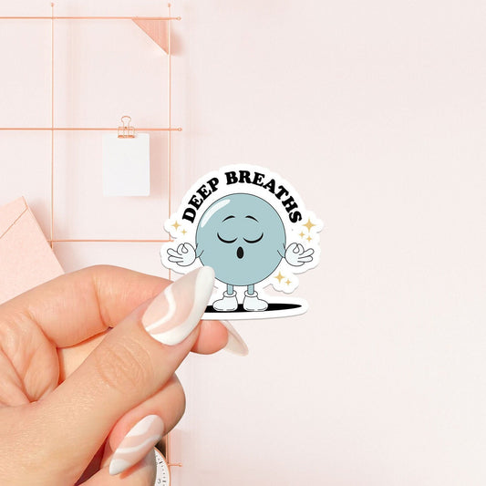 Deep Breathing Sticker, bookish Sticker, book lover gift,bookish Merch, Kindle Sticker, Smut Reader, reading lover, e-reader