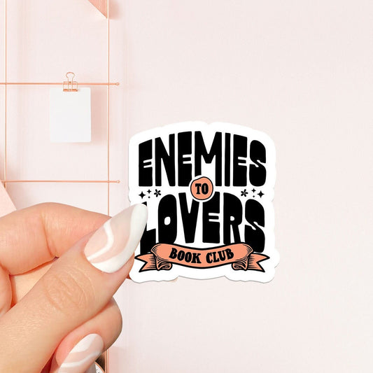 Enemies lovers Sticker, bookish Sticker, book lover gift,bookish Merch, Kindle Sticker, Smut Reader, reading lover, e-reader