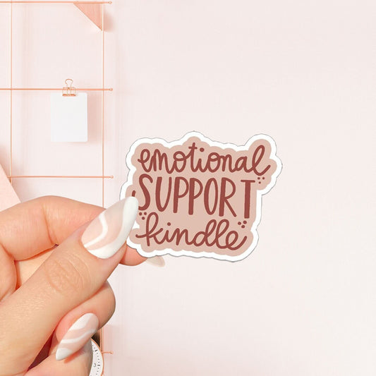 Emotional support kindle sticker, bookish Sticker, book lover gift,bookish Merch, Kindle Sticker, Smut Reader, reading lover, e-reader