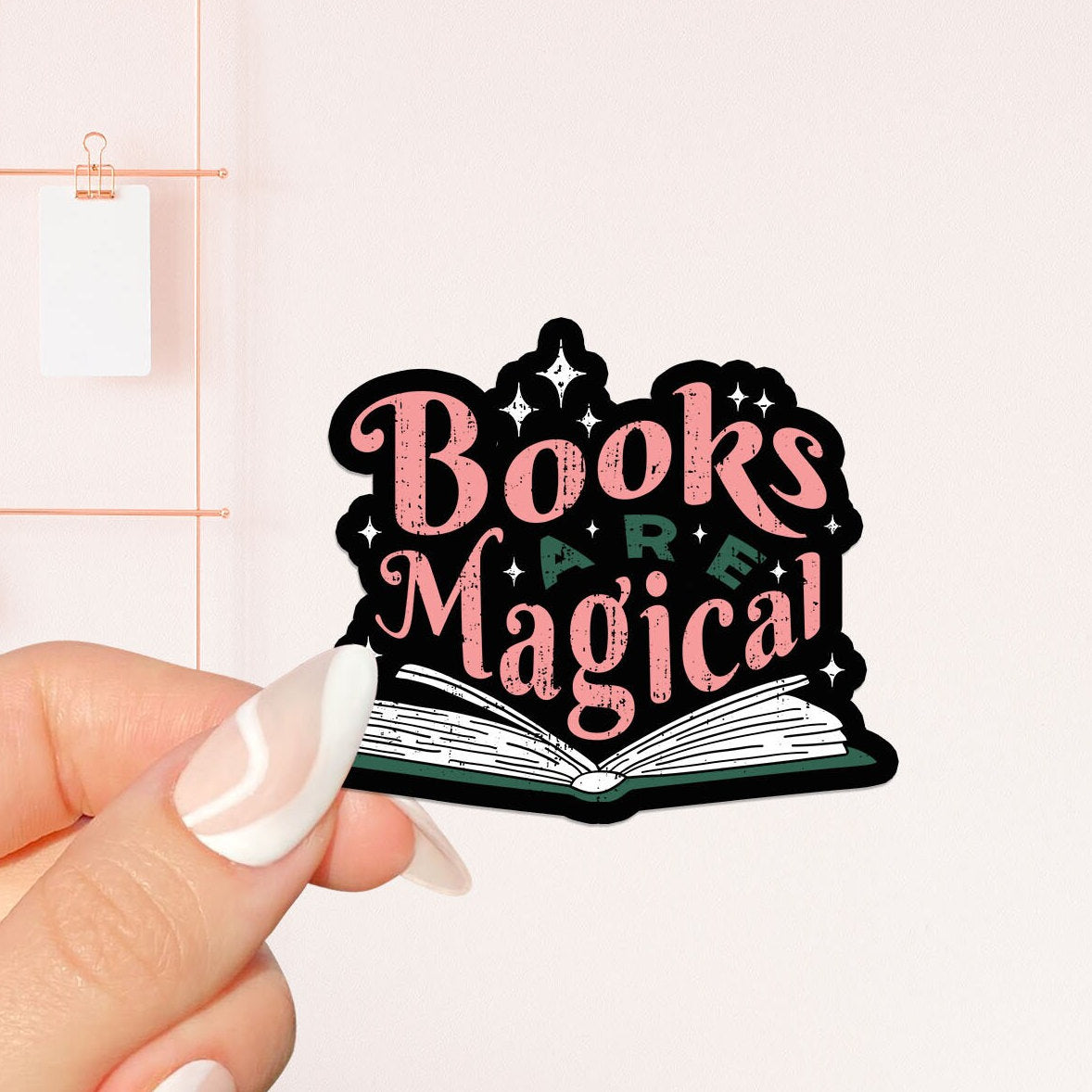 Books magical sticker, bookish Sticker, book lover gift,bookish Merch, Kindle Sticker, Smut Reader, reading lover, e-reader